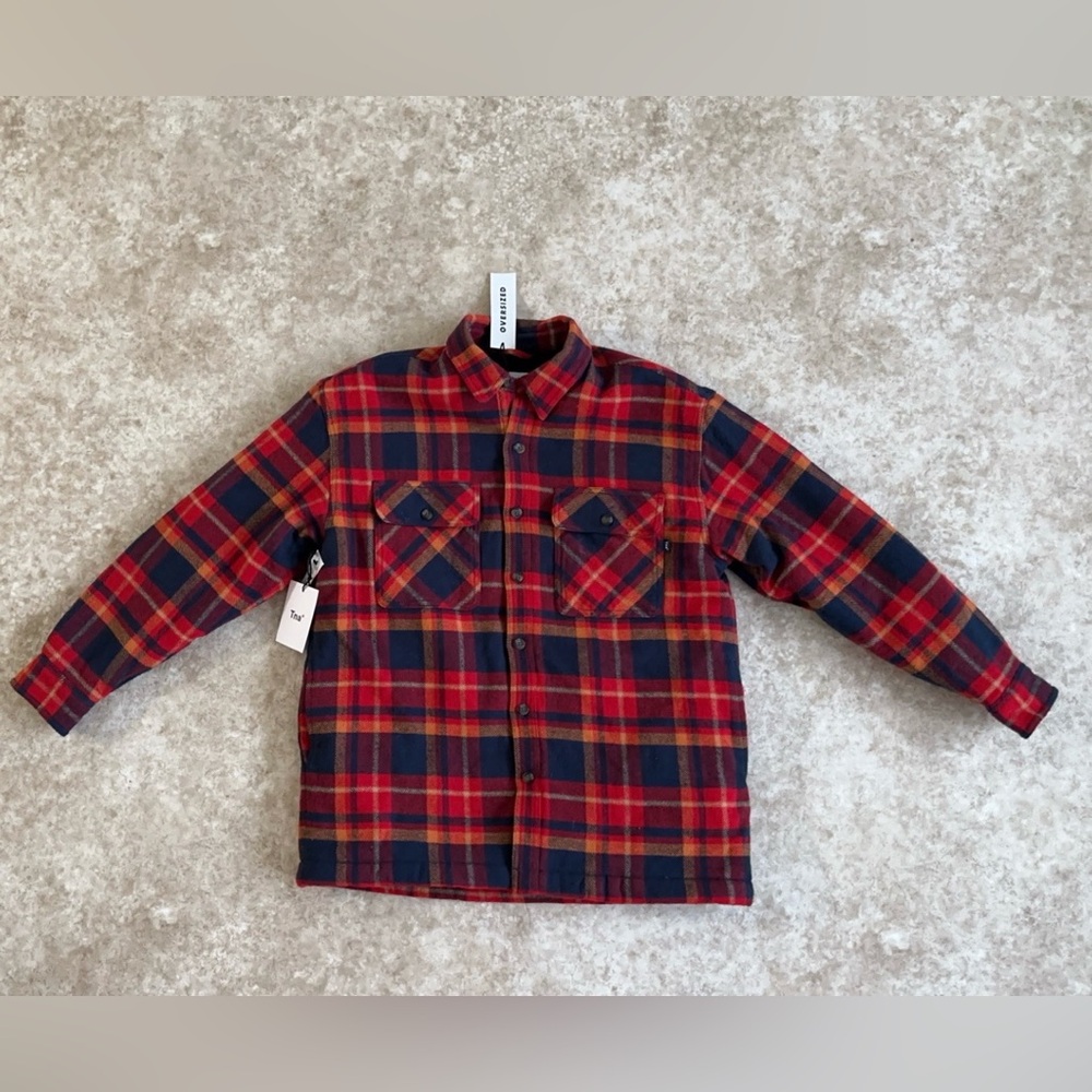 TNA Plaid Oversized Coat